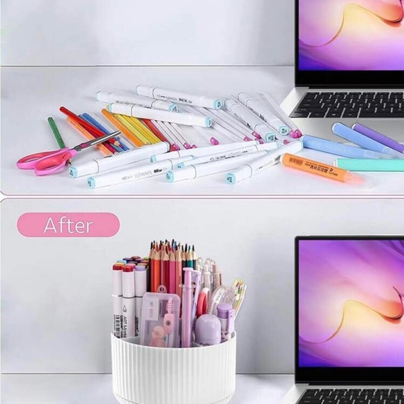 360 Degree Rotating Desk Organizers ,Pencil Cup,Office Organization and Storage - Picture 5 of 6